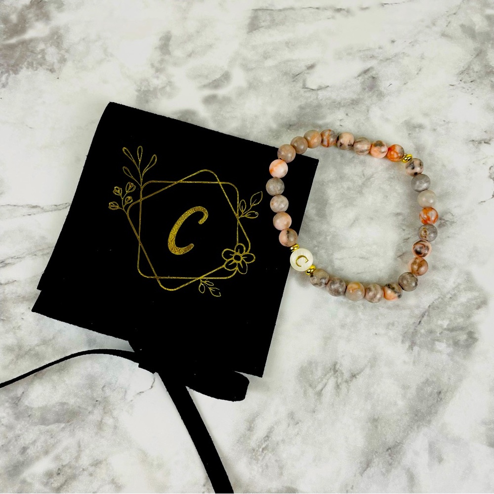 Custom Initial Beaded Bracelet | Personalized Giftable Jewelry